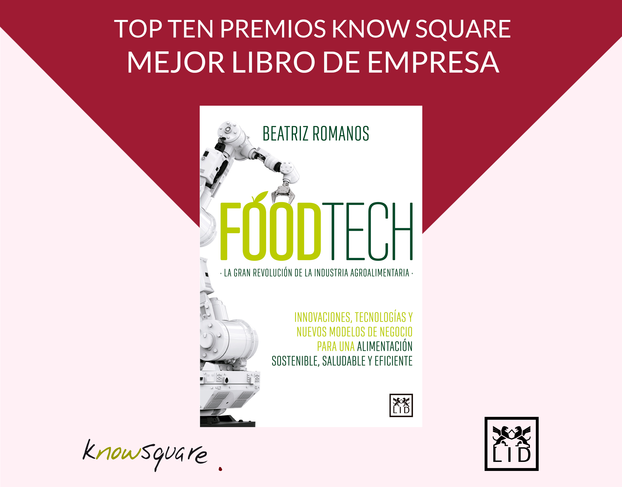 Foodtech, libro finalista en los Premios KnowSquare